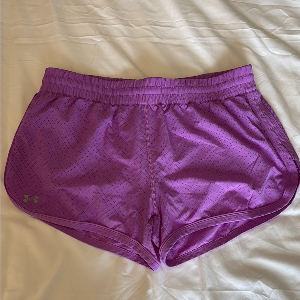 Under Armour Purple Athletic Shorts Lightweight Performance
